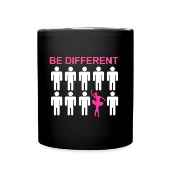 Ballett Tänzerin - Tasse einfarbig - Schwarz - Vorne
