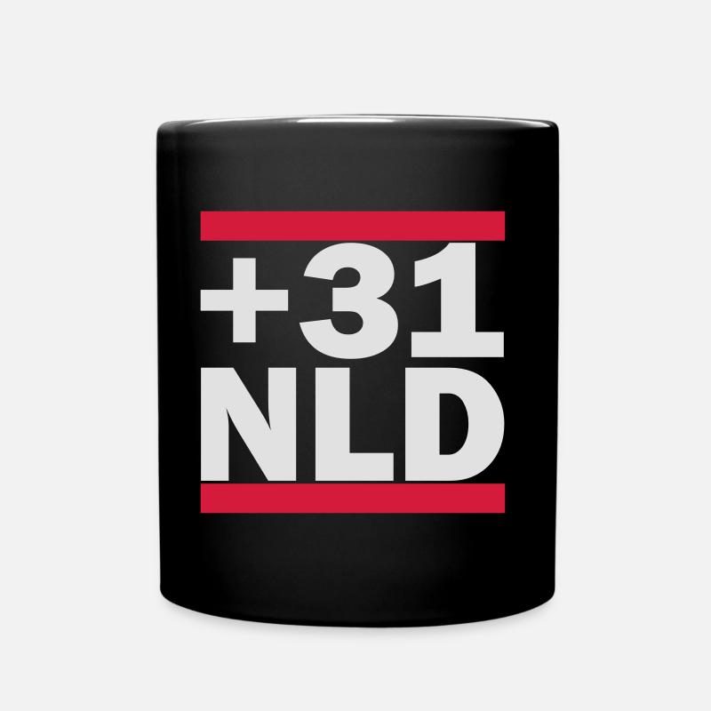 Niederlande - Tasse einfarbig - Schwarz