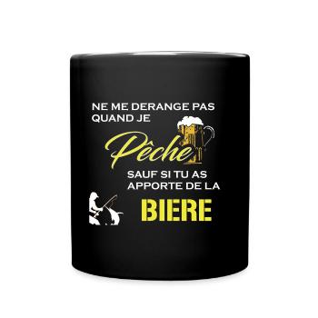 Je peche Ne pas deranger - Mug uni - noir - Devant