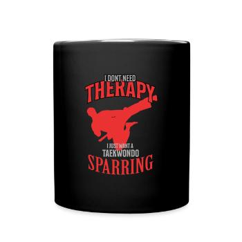 Dearadh Bronntanais Taekwondo Sparring - Full Colour Mug - black - Front