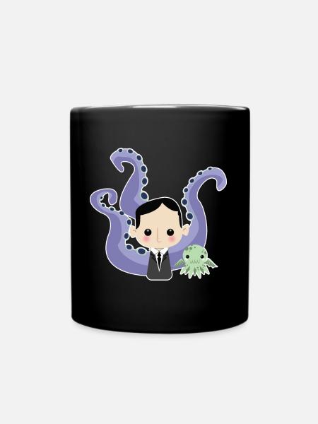 Lovecraft and Cthulhu - Full Colour Mug - black
