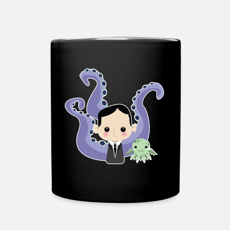 Lovecraft and Cthulhu - Full Colour Mug - black