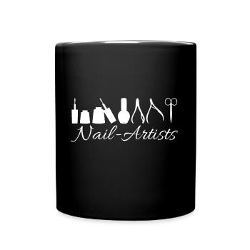 nailartists - Tasse einfarbig - Schwarz - Vorne