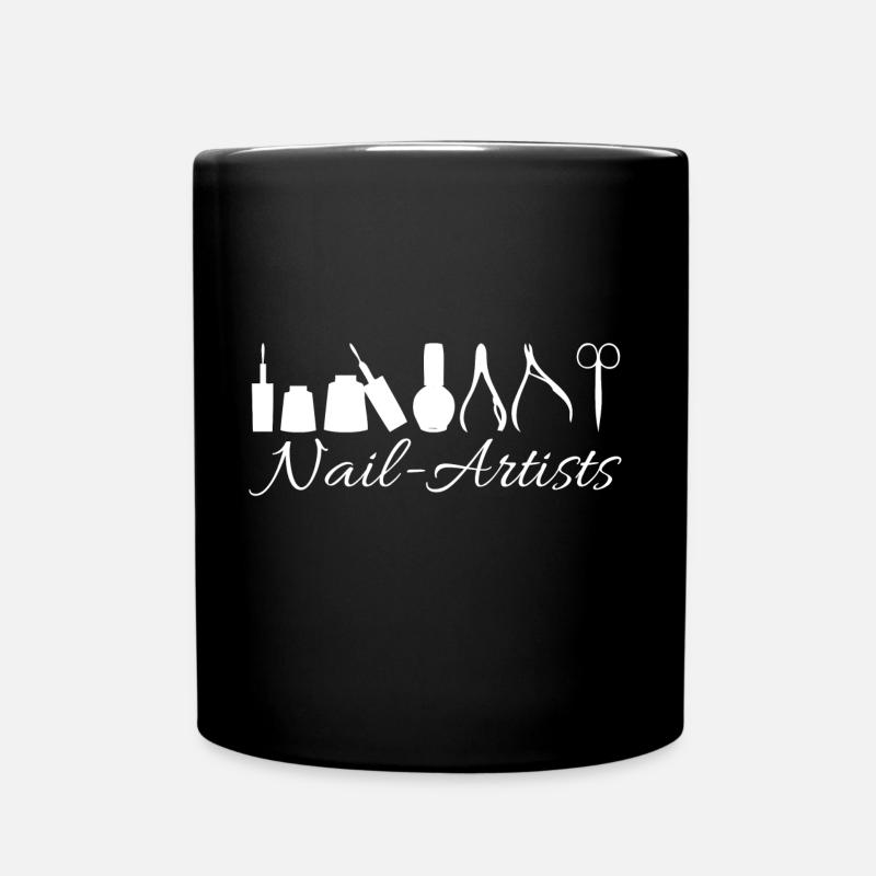 nailartists - Tasse einfarbig - Schwarz