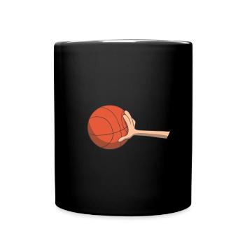 Idée cadeau basket ball - Mug uni - noir - Devant