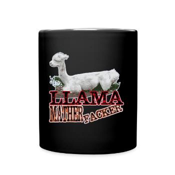 lama - Mug uni - noir - Devant