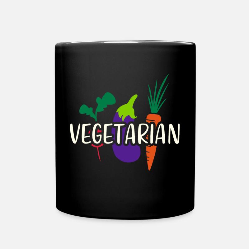 Végétarien végétarien - Mug uni - noir