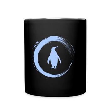 manchot - Mug uni - noir - Devant