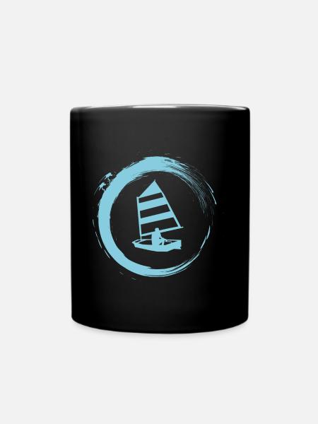 Segeln - Tasse einfarbig - Schwarz