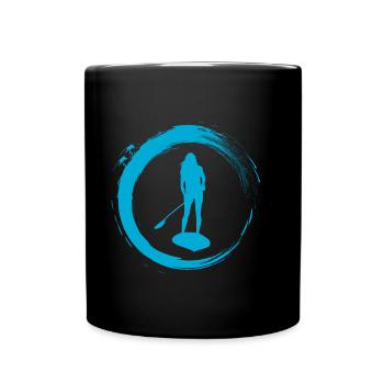 Stand Up Paddle - Full Colour Mug - black - Front