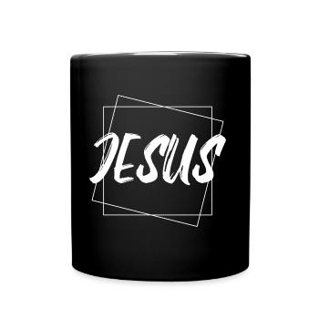 Jesus - Full Colour Mug - black - Front