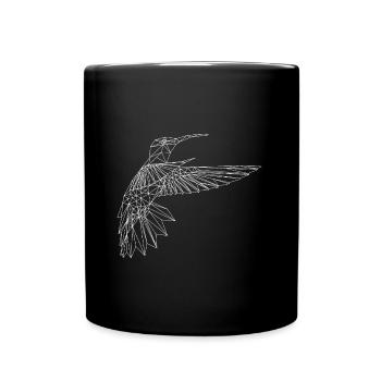 Origami Colibri - Mug uni - noir - Devant
