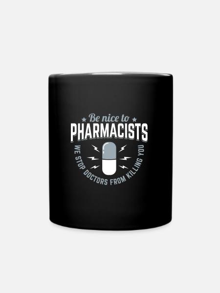 Soyez gentil avec les pharmaciens Stop Doctors Gift - Mug uni - noir