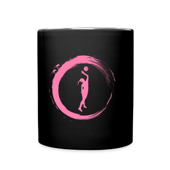 beach-volley - Mug uni - noir - Devant