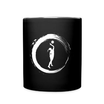 Beach volley - Mug uni - noir - Devant
