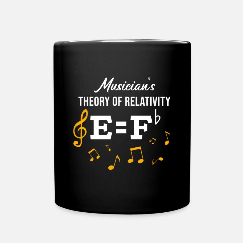 Musik Relativitätstheorie / Musiker Geschenkidee - Tasse einfarbig - Schwarz