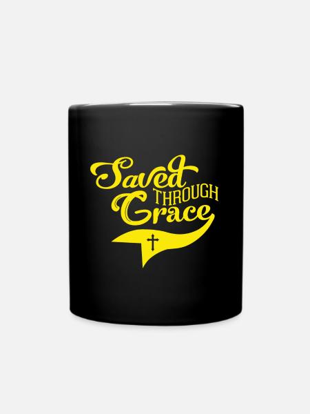 Sauvé par la grâce - Mug uni - noir