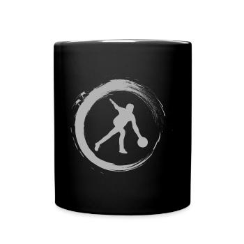 Bowling - Tasse einfarbig - Schwarz - Vorne