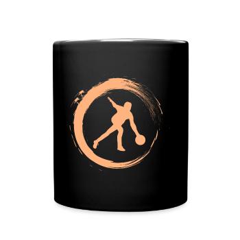 Bowling - Tasse einfarbig - Schwarz - Vorne