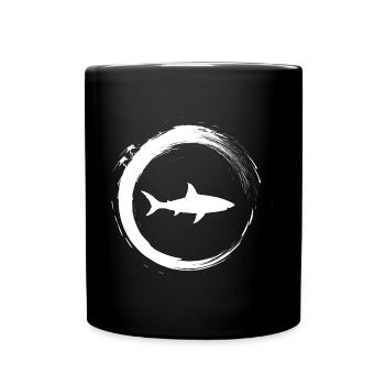 Hai - Tasse einfarbig - Schwarz - Vorne