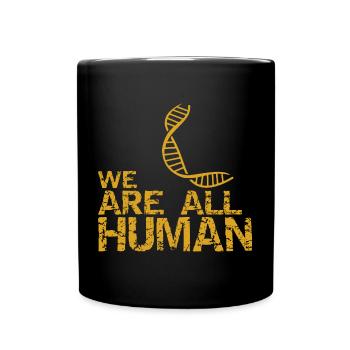 we are all human - dna - Full Colour Mug - black - Front