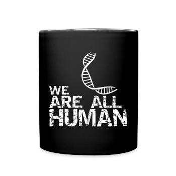 we are all human - dna - Full Colour Mug - black - Front