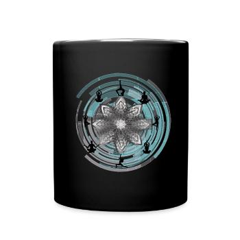 Yoga - Tasse einfarbig - Schwarz - Vorne