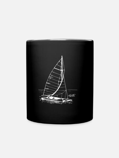 KATAMARAN segeln Segelturn MEER OSTSEE NORDSEE - Tasse einfarbig - Schwarz