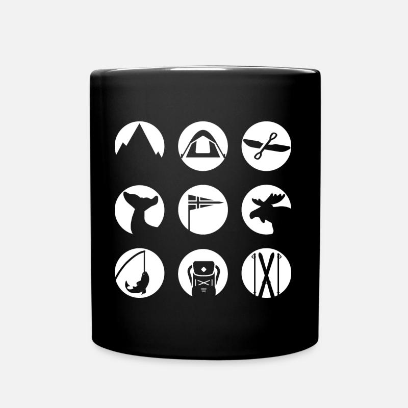 Typical Norway - Full Colour Mug - black
