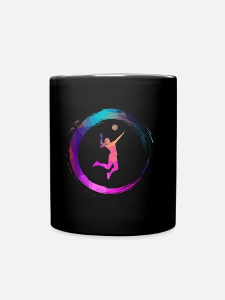 Volleyball - Tasse einfarbig - Schwarz