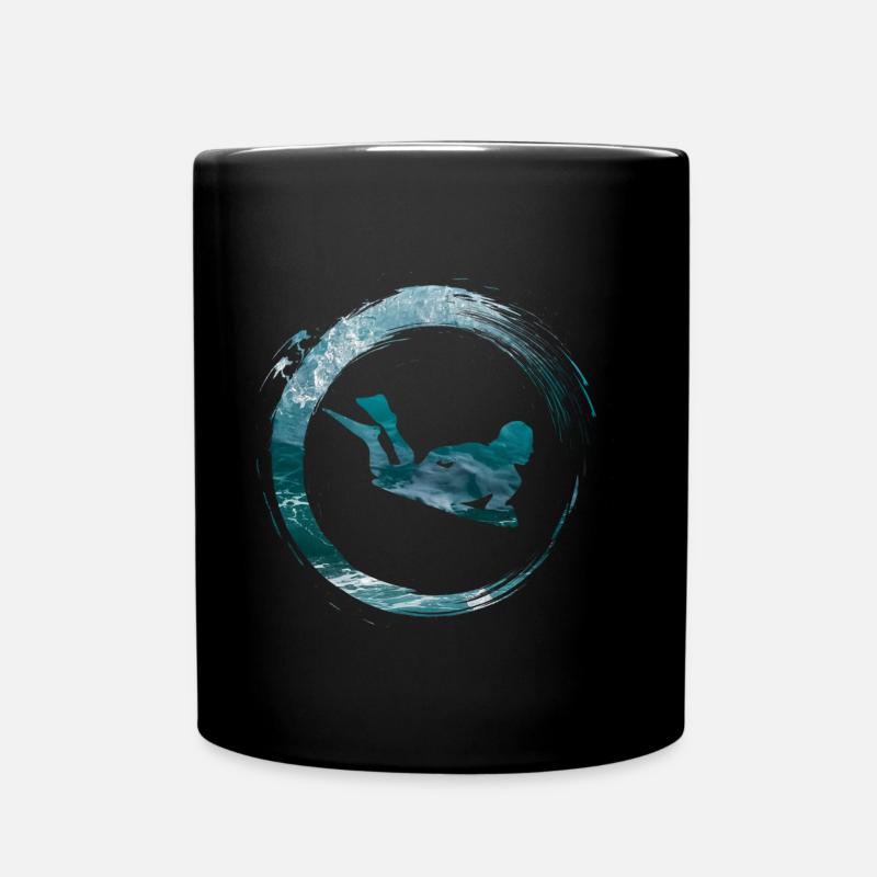 Bodyboard - Full Colour Mug - black