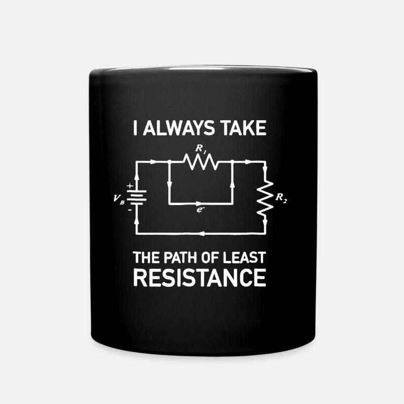 batterie elektronik lustiger spruch - Tasse einfarbig - Schwarz