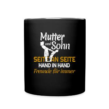 Mother and son friends for life - Full Colour Mug - black - Front