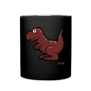 Tyrannosaurus T-Rex Braun Dinosaurier HARIZ Dinosa - Mug uni - noir - Devant