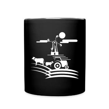 Farmer Farm Farm Icône de l’agriculteur Icône graphique - Mug uni - noir - Devant