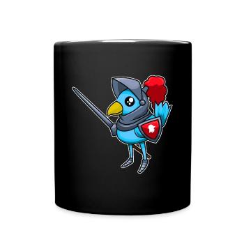 Chevalier chevalier - conception - Mug uni - noir - Devant