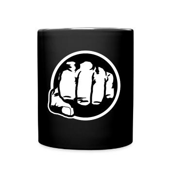 Faust Schwarz und Weiß - Tasse einfarbig - Schwarz - Vorne