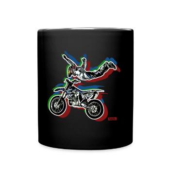 Stunt moto HARIZ voiture kid garçon - Mug uni - noir - Devant