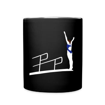 Dame de plongée à la tour - Mug uni - noir - Devant