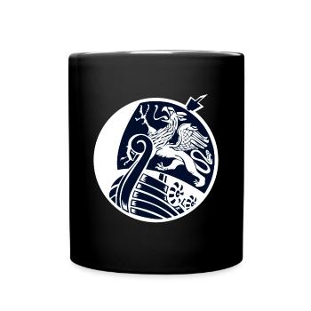 Rostock - Rouage - Bateau Viking - Mug uni - noir - Devant
