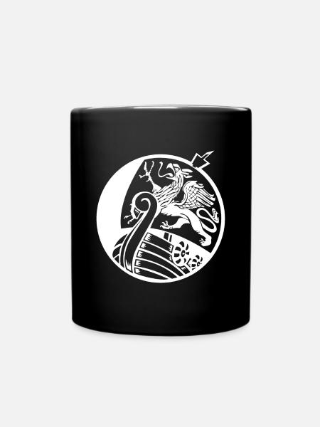 Rostocker Kogge - Tasse einfarbig - Schwarz