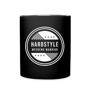 Hardstyle Weekend Warrior - Tasse einfarbig - Schwarz - Vorne