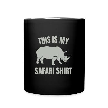 This Is My Safari Shirt - Full Colour Mug - black - Front
