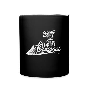 Descente. Vélo et montagne. - Mug uni - noir - Devant