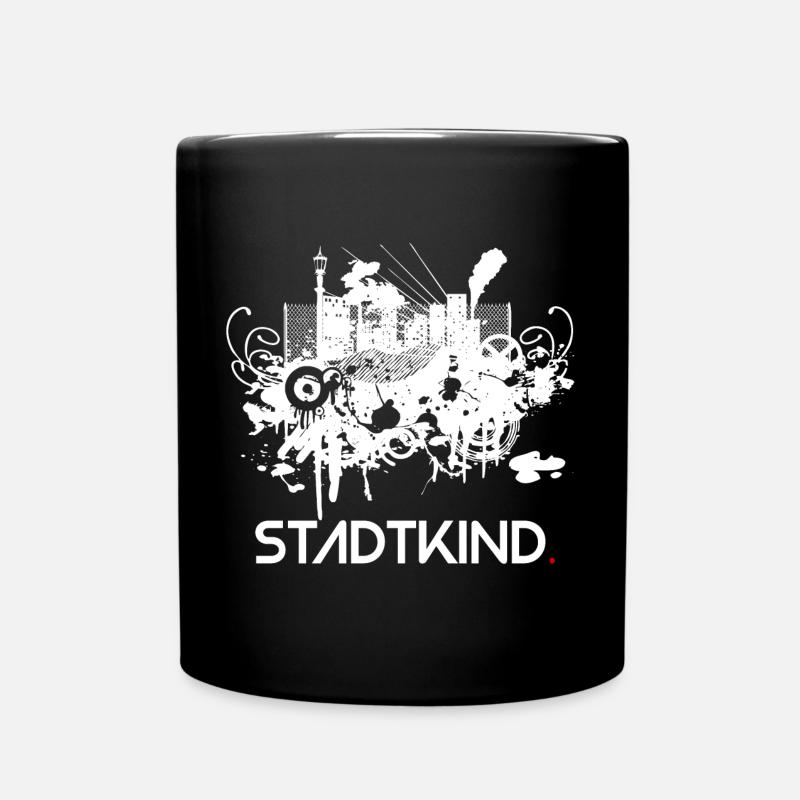 Stadtkind - Tasse einfarbig - Schwarz