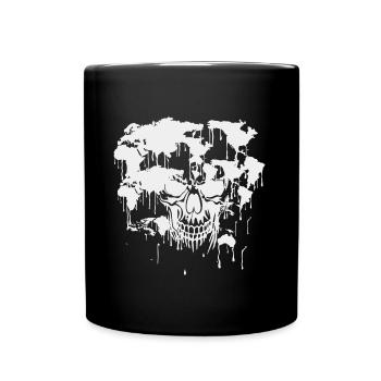Le crâne. Monde. La pollution. - Mug uni - noir - Devant