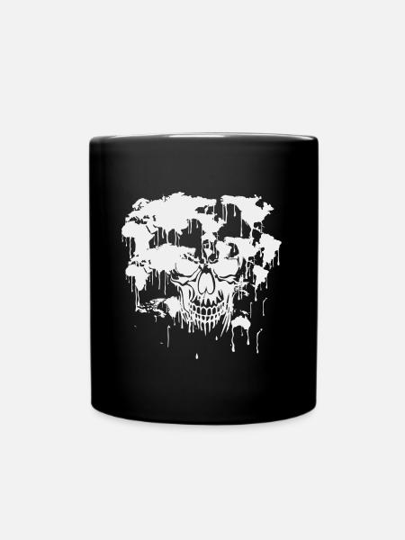 Skull. World. Pollution. - Tasse einfarbig - Schwarz