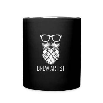 Artiste brasseur - Mug uni - noir - Devant