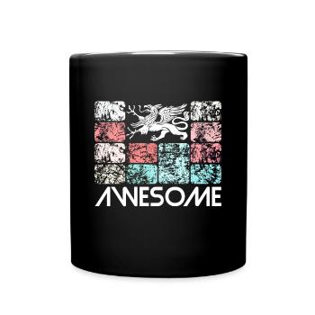 Awesome Rostock - Tasse einfarbig - Schwarz - Vorne