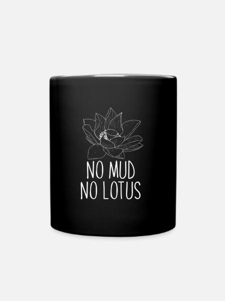 Lotus - Tasse einfarbig - Schwarz